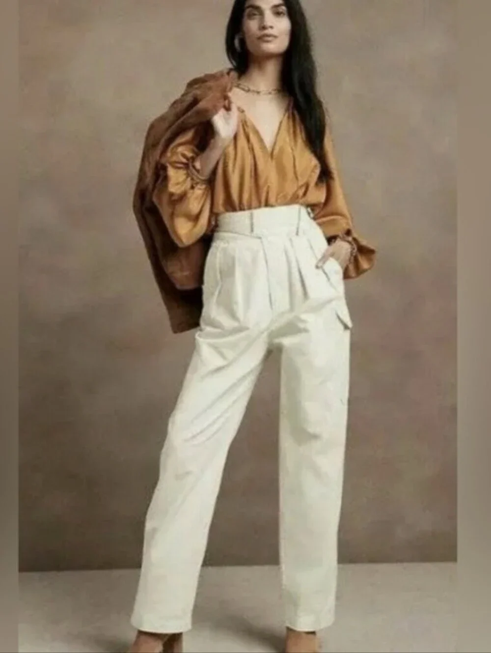 NWT Banana Republic Heritage Collection Explorer Pants - Cream, Size 8S
